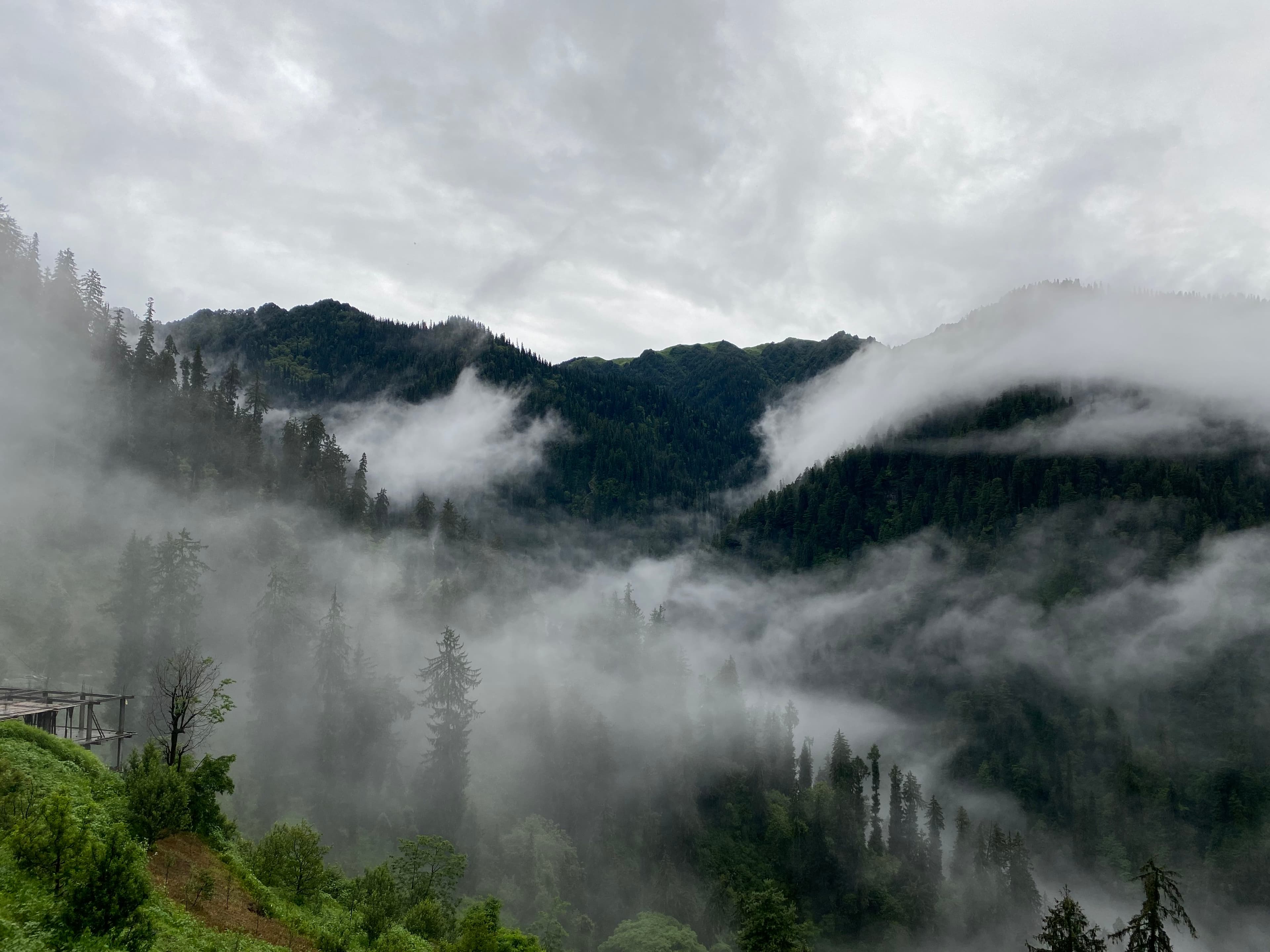 Image of Shoja in monsoon being all cloudy.