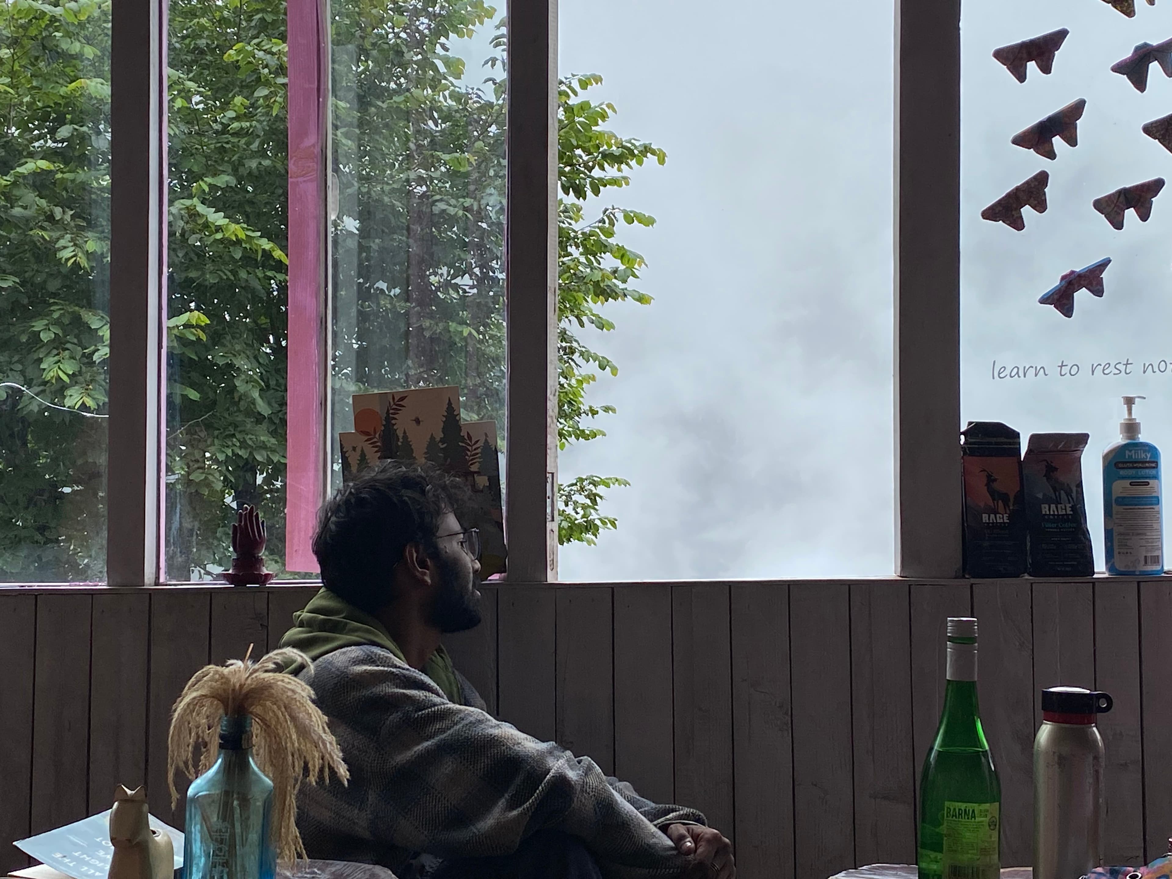 A White Wall outside Ghar 1964 // Image by Author